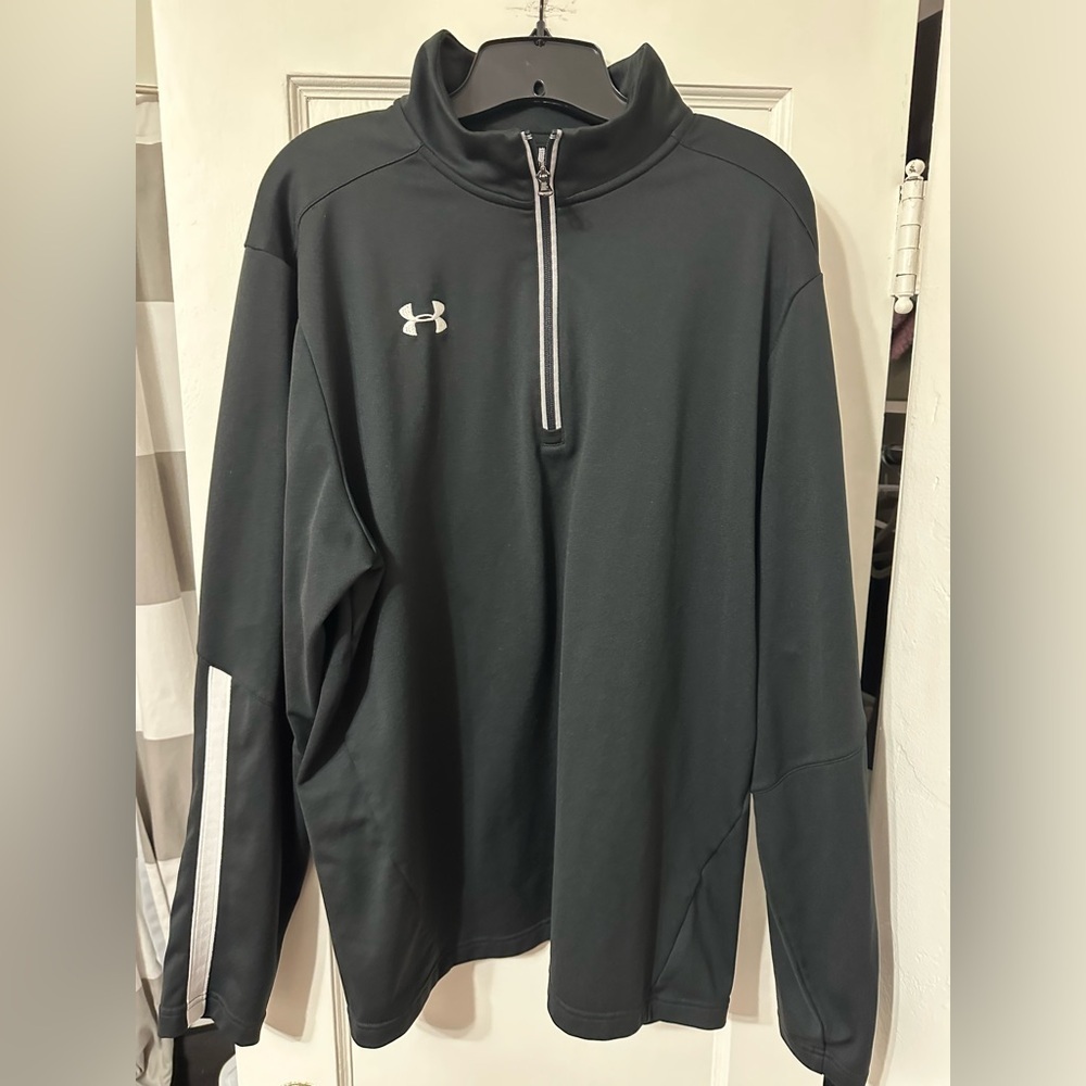 Under Armour Men's Black Performance Jacket with White Accents
